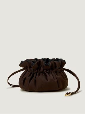 NAGHEDI- Lotus Petit Jewelry Pouch in Chocolate